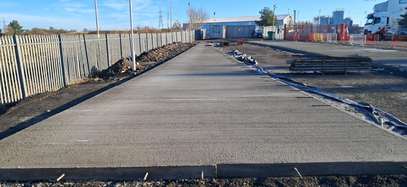 Concrete Yard Bays Installation